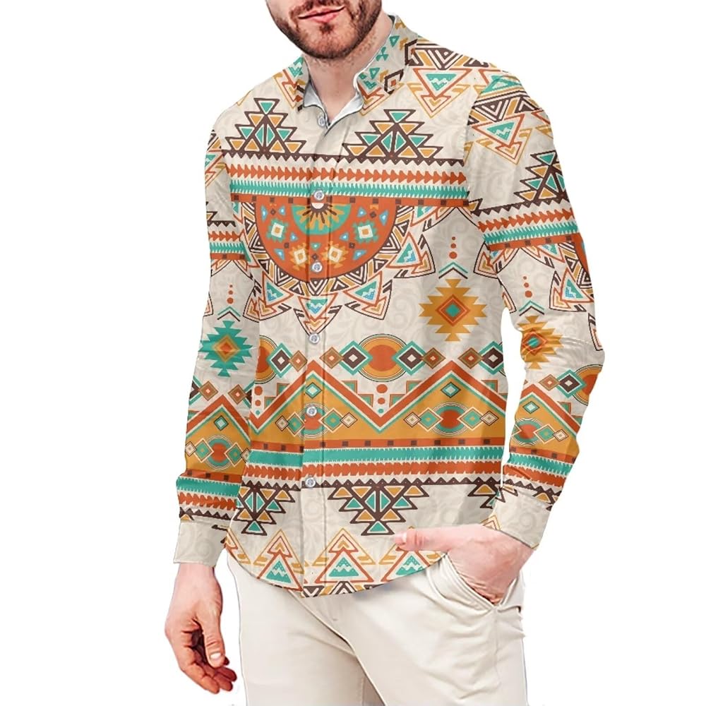 Amazon.com: Nxidvxne Aztec Men's T-Shirts Native American